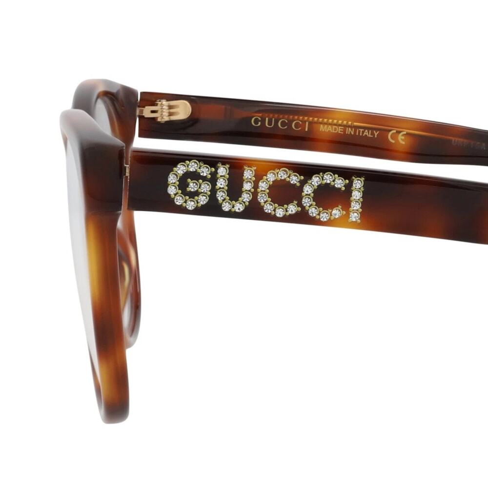 Gucci Havana Cat Eye Frame Acetate Designer Eyeglasses SRP: $550 - Picture 7 of 7